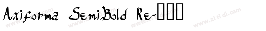 Axiforma SemiBold Re字体转换